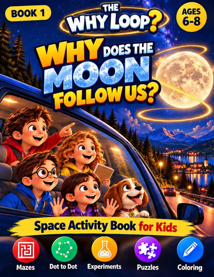The Why Loop Book 1: Why Does the Moon Follow Us? – cover
